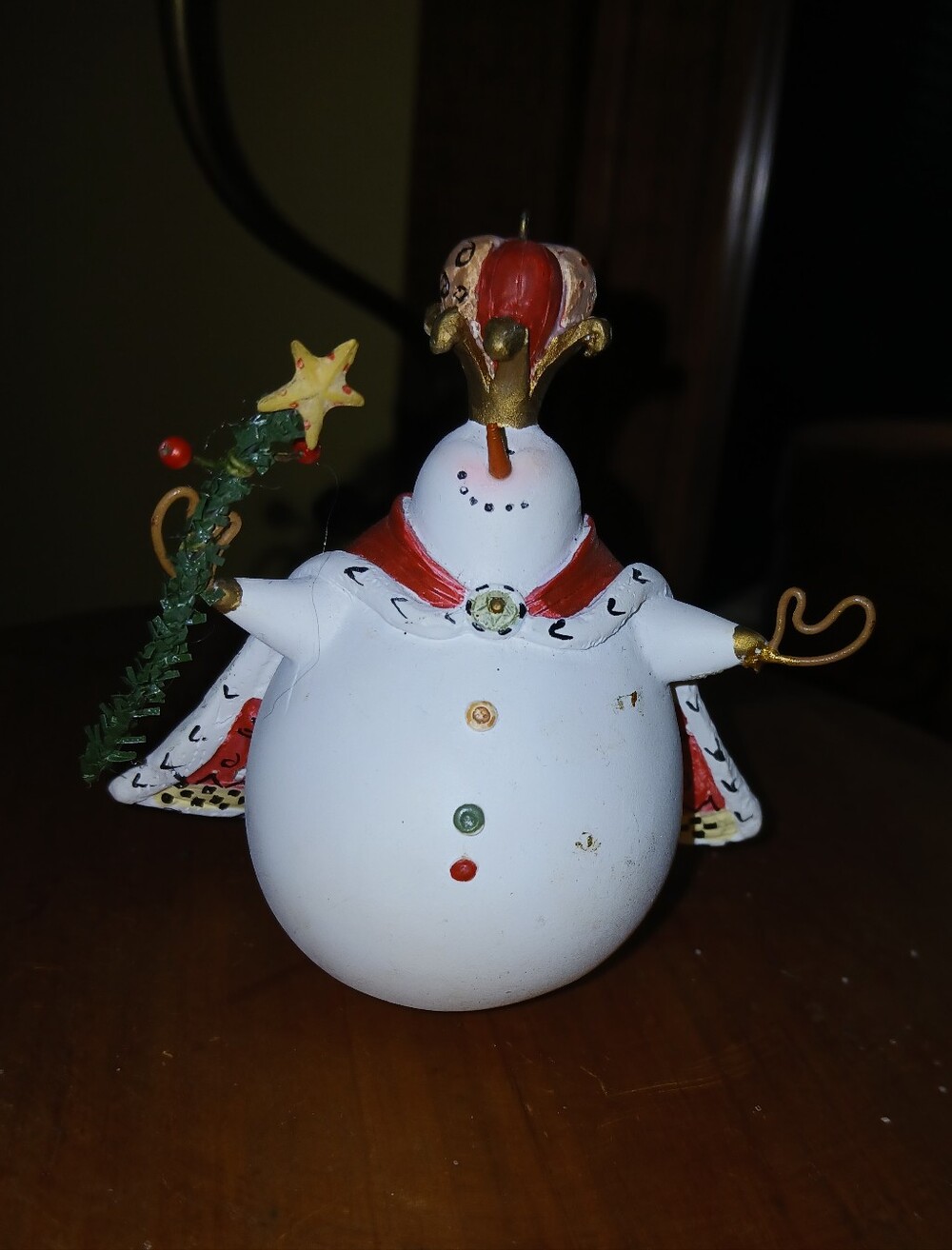 Vintage Snowman Christmas Ornament
